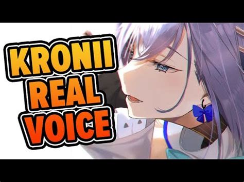 Kronii's REAL voice - YouTube