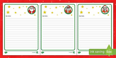 Printable Letter To Santa Claus | escapeauthority.com