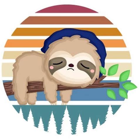 Sad sloth Vector Only