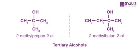 Types of Alcohols - Primary, Secondary & Tertiary Alcohols