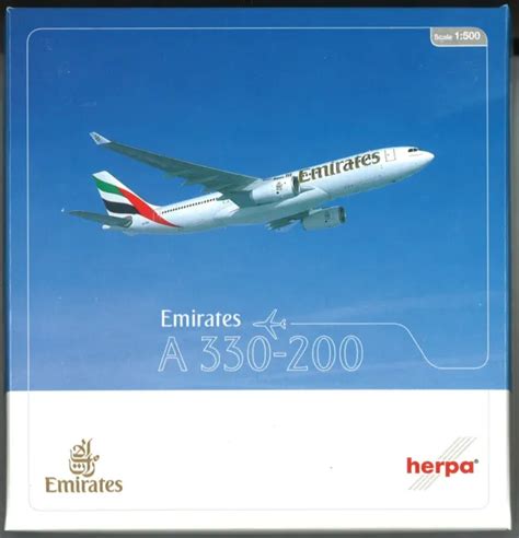 EMIRATES SCALE 1-500 model Diecast Airbus A330-200 A6-EKX Airplane Avion Flugzeu EUR 24,90 ...