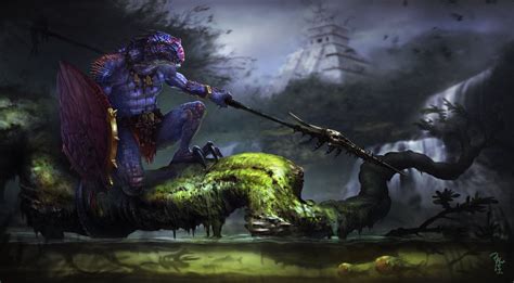 Warhammer Fantasy: Lizardmen Fan-art by ZacART.deviantart.com on ...