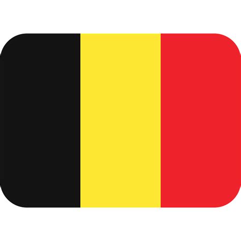 Belgium flag emoji clipart. Free download transparent .PNG | Creazilla