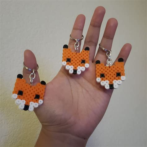 Animal Perler Bead Keychain - Etsy