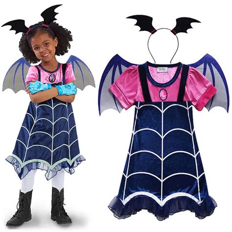 Umorden Movie Vampirina Costume Cosplay Vampirina Dress for Girls Kids Halloween Costumes for ...