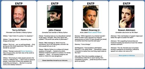 Famous ENTPs | My ENTP mind | Pinterest | Entp, MBTI and Personality types