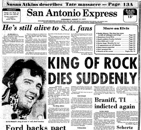 Elvis died on this date in 1977. Here was his last San Antonio show.