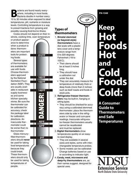 (PDF) Keep hot foods hot and cold foods cold: a consumer guide to ...