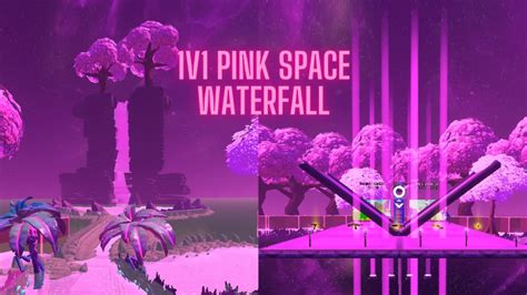 1v1 Pink Space Waterfall 8510-1900-6738 by starkylo - Fortnite Creative Map Code - Fortnite.GG