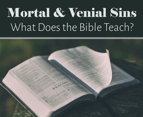 Mortal & Venial Sins - What Does the Bible Teach? | Anabaptist Resources