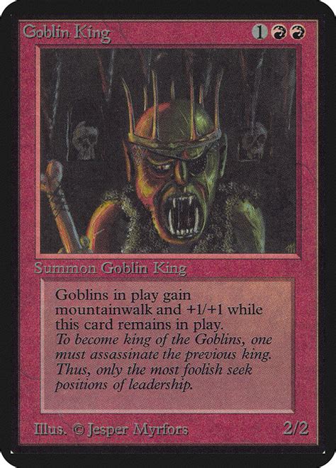 Goblin King - Limited Edition Alpha - MTG Print