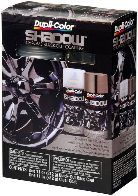 Dupli-Color Paint SHD1000 Dupli-Color Shadow Chrome Black-Out Coating ...