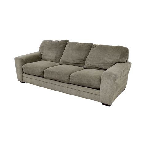 45% OFF - Bob's Discount Furniture Bob's Furniture Grey Jackson Three-Cushion Sofa / Sofas