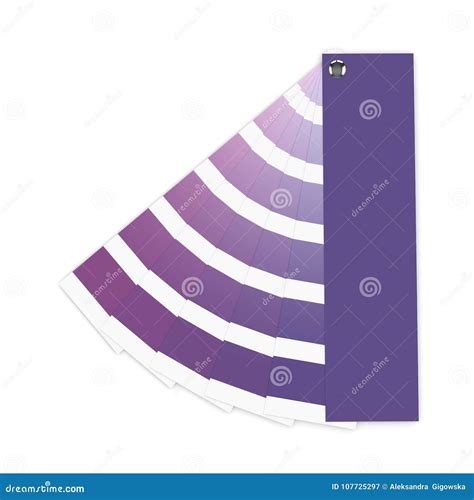 3d Render of Ultraviolet Color Palette Guide Stock Illustration ...