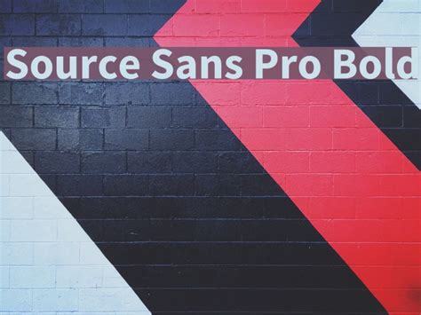 Source Sans Pro Bold Font - FFonts.net