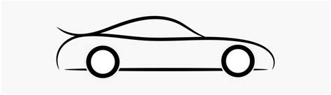 Line Art,angle,area - Small Car Logo White, HD Png Download - kindpng