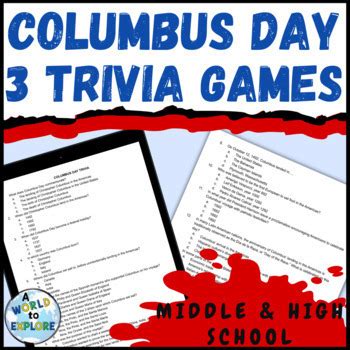 Columbus Day Activities by A World to Explore Store | TPT