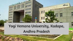 Yogi Vemana University [YVU], Kadapa: Courses, Fees, Placements