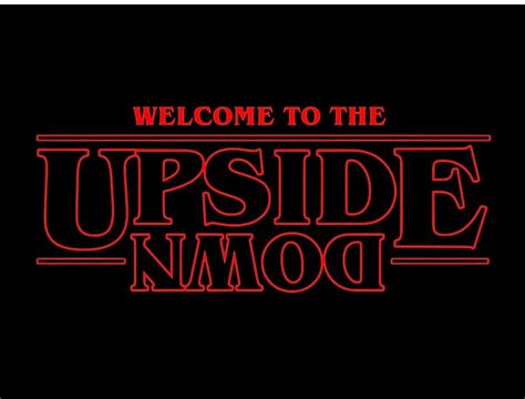 Welcome to the Upside Down Svg Stranger Things Inspired SVG - Etsy