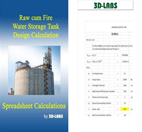 Design Calculation of Raw cum Fire Water Storage Tank by Design Manager - Issuu