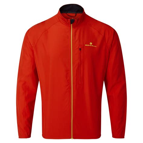 Ron Hill Mens Core Jacket | Flame / Fluo Yellow