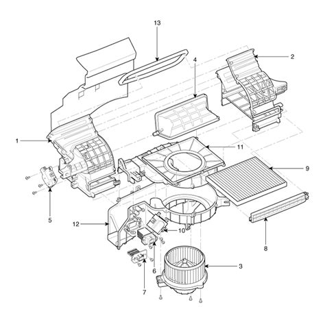 Kia Sportage: Blower Unit: Components and Components Location - Blower - Heating,Ventilation ...