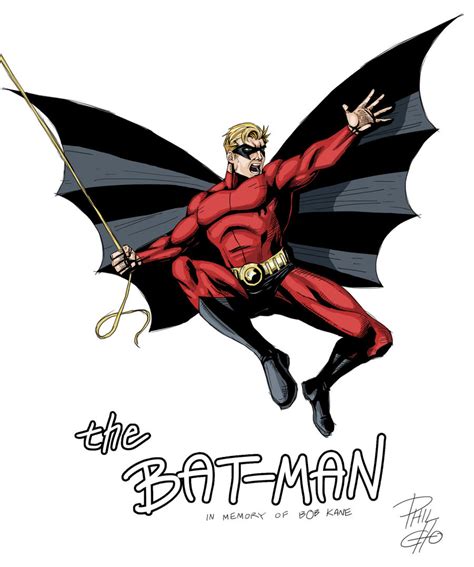 Bob Kane's Original Batman by phil-cho on DeviantArt