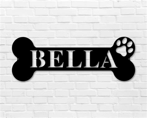 Custom Dog Name Sign, Personalized Dog Bones. Custom Dog Bones, Custom Metal Dog Bones ...