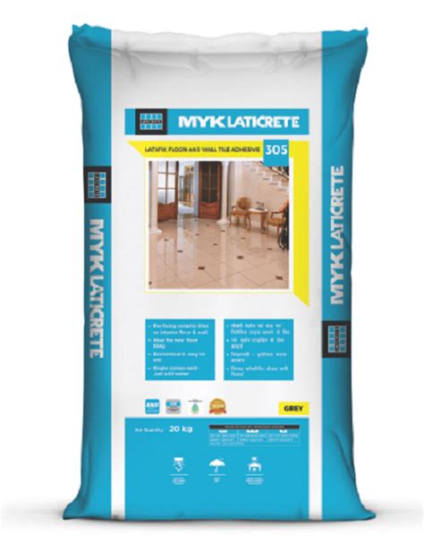 L305 Myk Laticrete Tile Adhesive 305 - 20kg, Bag, Rs 250 /bag Vardhman ...