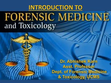 1. Introduction to Forensic Medicine | PPT