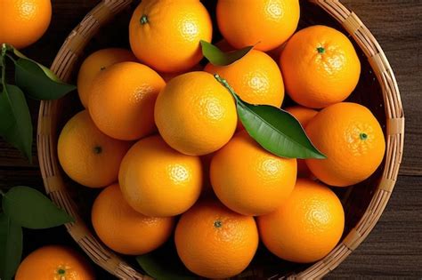 Premium AI Image | jeju orange fruits on the kitchen professional advertising food photography