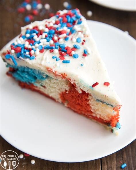 Red White and Blue Cake – Like Mother, Like Daughter