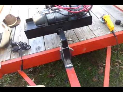 Homemade winch mount trailer quick connect. - YouTube