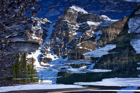 Moraine Lake Reflection Abstract Photograph by Stuart Litoff - Fine Art America