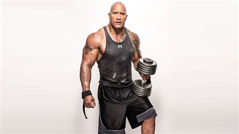 The Rock Dwayne Johnson Workout UHD 4K Wallpaper | Pixelz