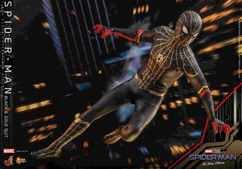 Spider-Man: No Way Home – Hot ToysBlack & Gold Suit Figure Gives Best Look Yet At Spidey’s New ...