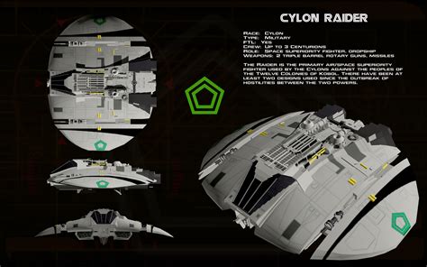 Cylon Raider Mk I ortho [update] by unusualsuspex on DeviantArt