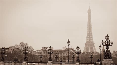 Antique photography of Eiffel tower, Paris, France HD wallpaper | Wallpaper Flare