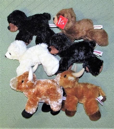 30 AURORA World FLOPSIES Mini Plush Stuffed Animals Dogs Bears WILD ...