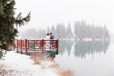 Fairmont Jasper Park Lodge Wedding Photos winter nc photography Winter Elopement, Winter Wedding ...