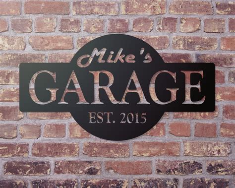 Garage Sign Garage Decor Personalized Gifts for Men Gifts - Etsy | Custom garage signs, Garage ...