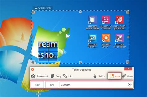 Take a Screenshot of Selected Area with Screenshot Maker - Icecream Apps