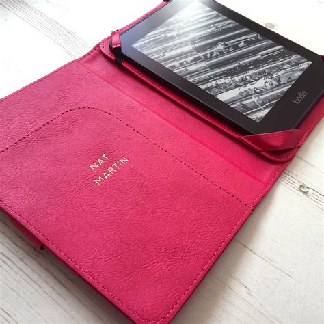 personalised leather kindle case by klevercase | notonthehighstreet.com