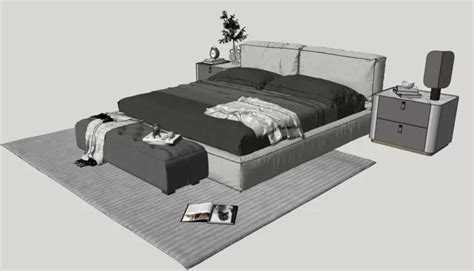 6014 Bed Sketchup Model Free Download (1) - Sketchup Models For Free ...