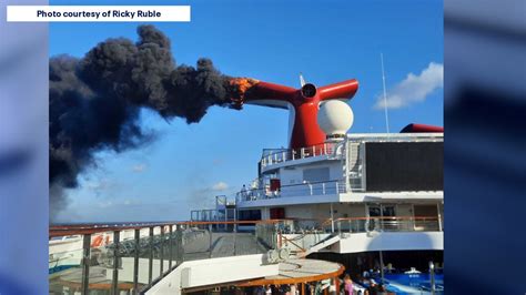 Carnival Freedom Fire: Part of cruise ship catches fire while docked at ...