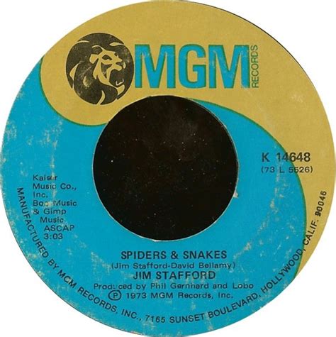 Jim Stafford – Spiders & Snakes (1973, Shelley Pressing, Vinyl) - Discogs