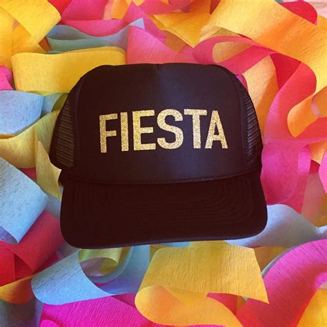 Fiesta-fiesta Trucker Hat-party Hat-glitter Trucker Hat-fiesta - Etsy