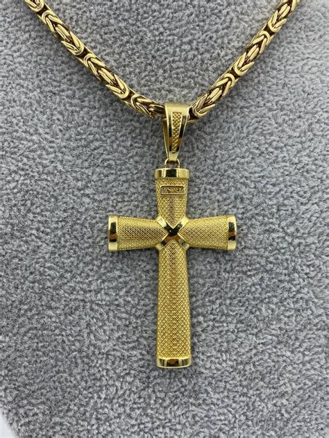 14k Gold Cross, Gold Cross Necklace, 14k Gold Cross Pendant - Etsy