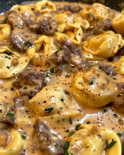 Ultimate Cheesesteak Tortellini in Rich Provolone Sauce | Grandma Mona’s | Copy Me That