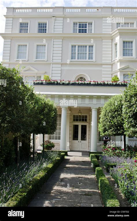 Front door Clarence House garden The Mall Westminster London Uk Stock ...